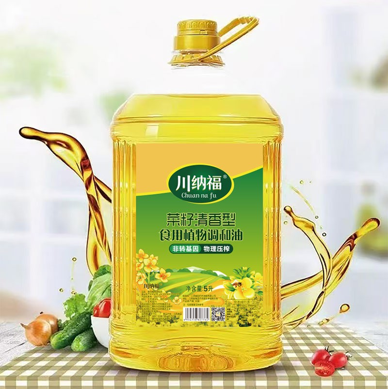 川纳福 菜籽浓香型 食用植物协调油 5L