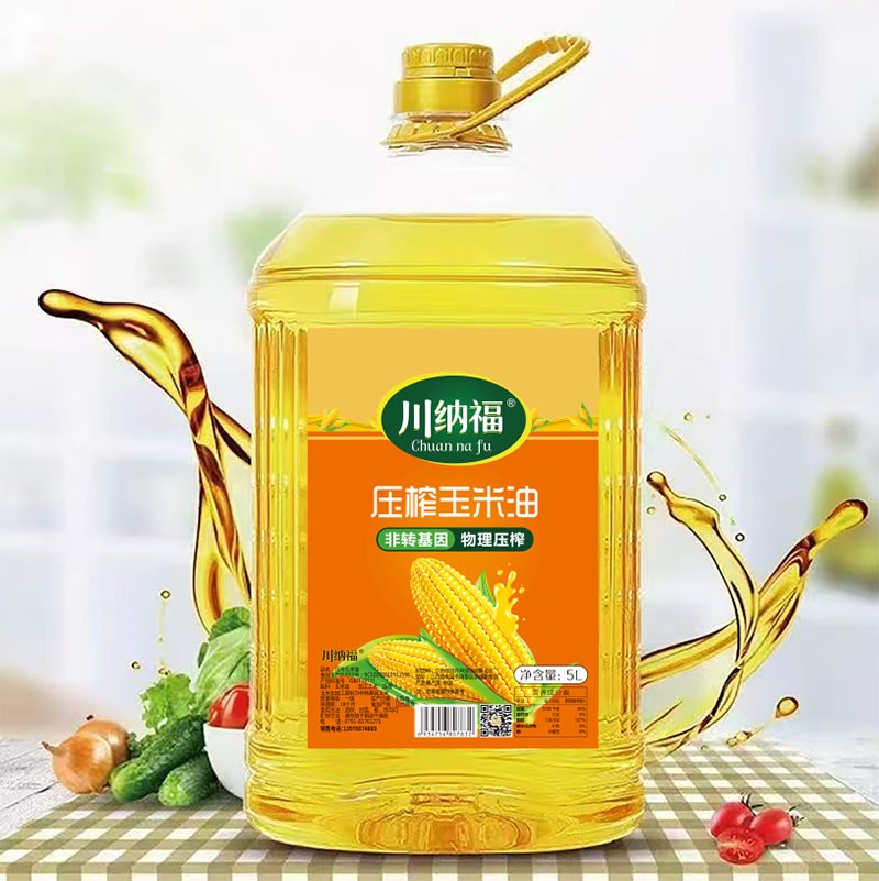川纳福 压榨玉米油 5L